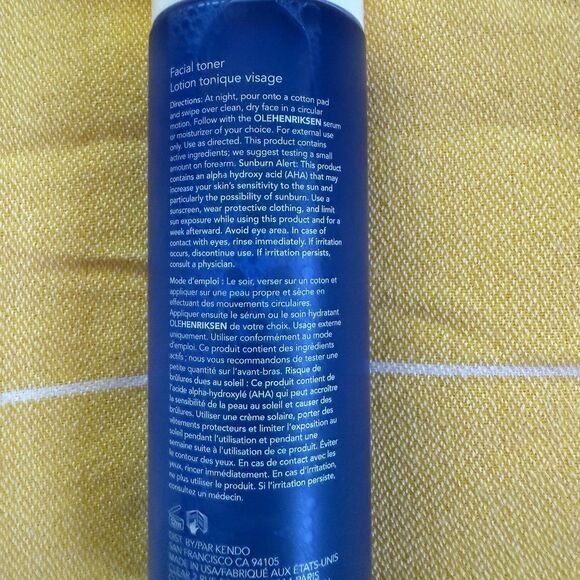 LAST CHANCE Ole Henriksen Glow2OH Dark Spot Toner FULL SIZE Almost Full! - Picture 2 of 5